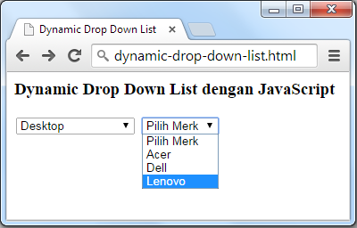 Drop Down List 2